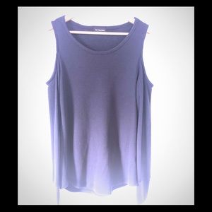 Wantable Cold Shoulder Thermal Top, Navy